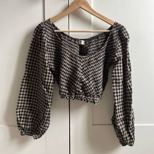 Opia balloon sleeve top